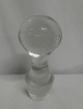 3 Vintage Glass Decanter Stoppers Tallest 5 1/4", 4 1/2", 3 1x2". - 2