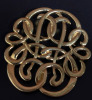 Celtic Brooch Saxophone Easter Egg Entwined Circle Brooches - 4