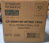 500 PCs New | 10 Oz Double Wall Cup Wrapped | Model # CP-DBW10F-WYND-1806 - 2