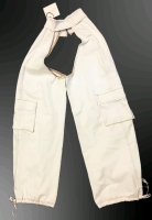 [Adults Only] New Size XSmall | Laina Rauma Off-White Denim Chaps | Retails for Over $100!