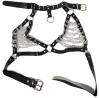 [Adults Only] New Punk Gothic Faux Leather Harness Bra | One Size Fits Most - 2