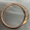 SWAROVSKI Get Bangle Hinged With Crystals Rose Gold PVD Signed M stamped - 2