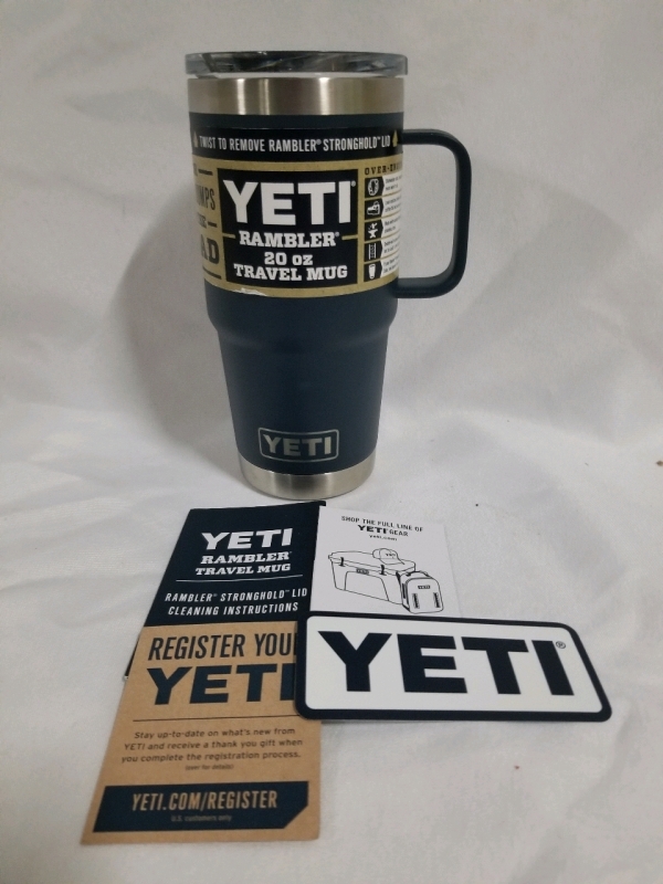 NEW YETI RAMBLER 20 OZ TRAVEL MUG