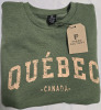 New | Size Large | Promo Factory | Green Hoodless Throw Over " Quebec Canada " Sweater