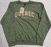 New | Size Large | Promo Factory | Green Hoodless Throw Over " Quebec Canada " Sweater - 2