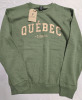 New | Size Medium| Promo Factory | Green Hoodless Throw Over " Quebec Canada " Sweater - 2