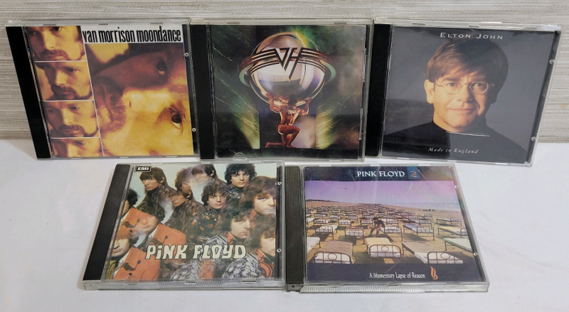 Rock 'N Roll CDs - Van Morrison , Van Halen , Pink Floyd & Elton John .