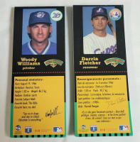 1995-96 MLB Baseball Hit the Books Toronto Blue Jays & Montreal Expos Book Mark Trading Card Sets , Appear Complete