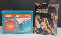 1991 Score NHL Hockey Young Superstars Set , Sealed & 1991 Pro Prospects NHL Hockey Trading Card Set , Box Sealed Broken - Inside Seal Not Broken