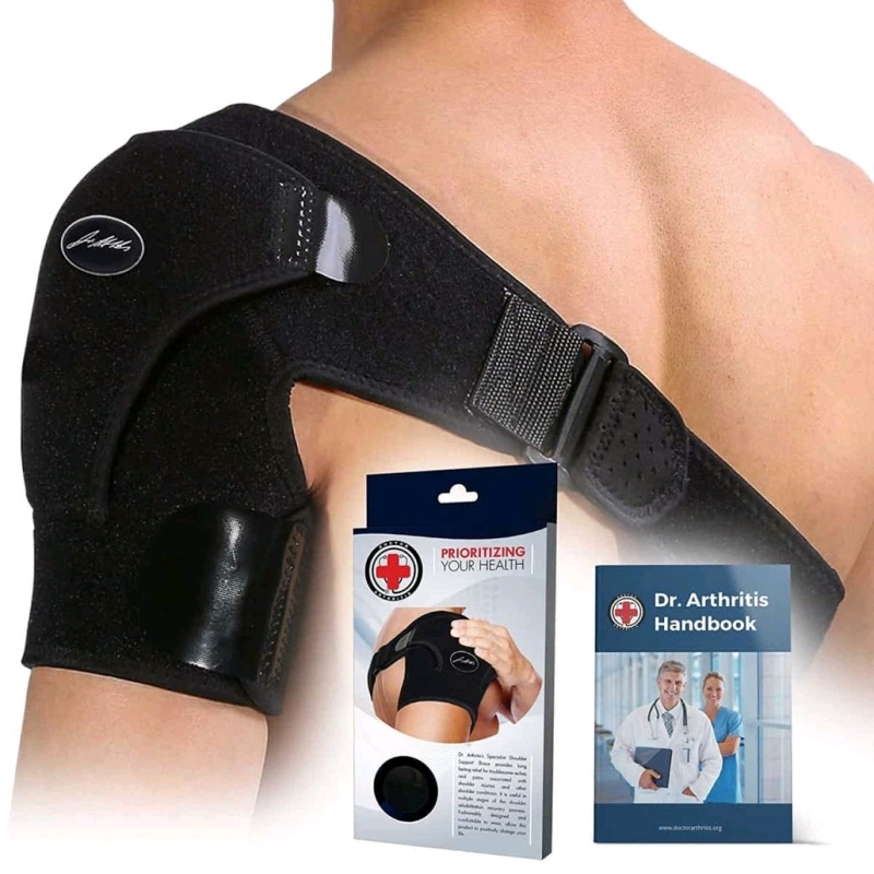 New Doctor Arthritis Shoulder Support Brace & Handbook