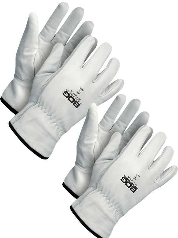 2 New Pairs BOB DALE GLOVES 20-1-1610-M Classic Driver Goatskin Anti-Puncture Gloves with "Plains " Branding on Cuff | Size Medium