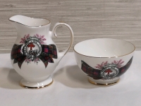 Vintage Royal Grafton Creamer and Sugar MacDonald Tartan