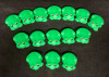 New 15 Miniature Green plastic Frogs 2.5” L x 2”w x 1.5” tall - 2