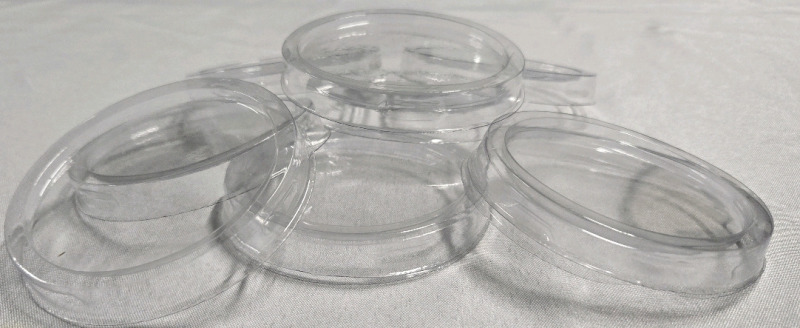 1000pcs New | Clear Plastic Lids For Disposable Cups | * Fits Cups With 3.5" Diameter Top *