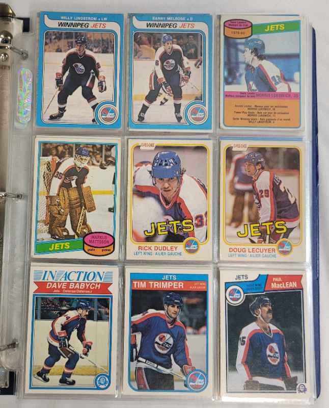 1979 - 2021 NHL Hockey Winnipeg Jets Trading Card Singles . 179 Cards , No Doubles
