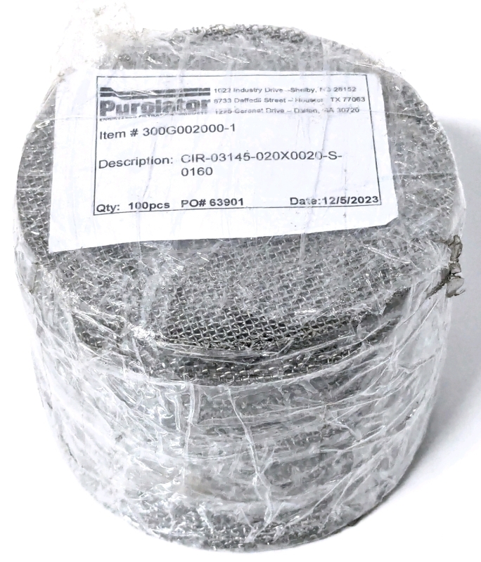 100 New Circular Wire Mesh Filter Screens | 3.15" Diameter | Item # 300G002099-1