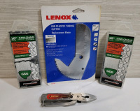 Tool Lot - Power Care 18" Chainsaw Chains ×2 , New - Lenox R2B Plastic Cutter , New & Sheffield Multi-Tool