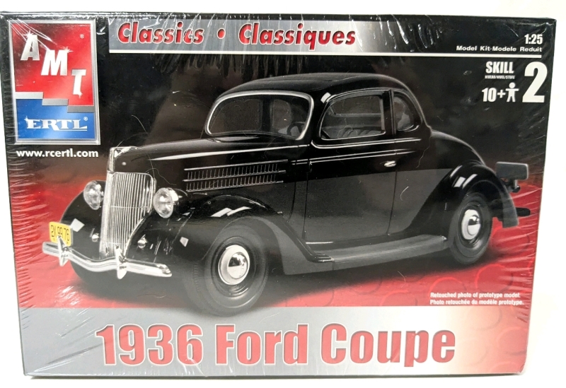 New ERTL AMT Classics | 1:25 Scale 1936 Ford Coupe Model Kit | Skull 2