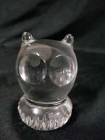 Signed SPODE crystal owl