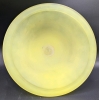 Large Bright Vintage Unsigned Tiffin Frosted Yellow Fruit Bowl | 11.6" Diameter x 5.6" Tall - 2