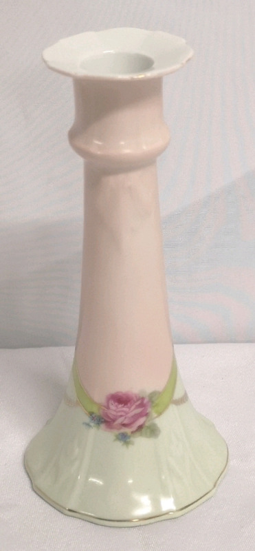 Vintage 7" Candle Holder Ceramic - No Chips or Cracks