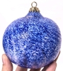 Static-Style Handblown Glass Christmas Bauble Ornament | 4.25" Tall - 4