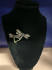 Double Dragonfly Rhinestone Brooch Rhinestones Enamel - 3