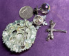 Dragonfly Crystal Ball Snowflake Pins Janus Rhinestone Brooch - 6