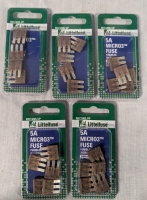 5 New | Littelfuse (MIC2005.VP) MICRO2 Tan 32V 5 Amp Blade Fuse, (Pack of 5).