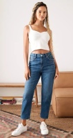 New American Eagle Curvy Mom Jeans - Size 6 28W