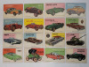 1954 Topps World on Wheels Trading Card Singles , 16 Cards in Soft Sleeve Protectors