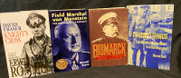 4 Book Military Hardcover Lot Largest 2.5” tall