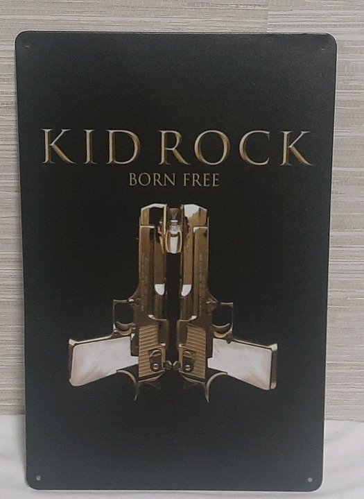 New Kid Rock Metal Sign - 12" X 8"