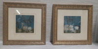 "Blue Day in May II" Matching Framed Pictures - 14" X 13.5"