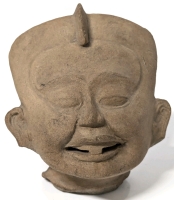 500 B.C. - 500 A.D. "Smiley Face" Veracruz Head Classic Culture East Coast Mexico Gulf