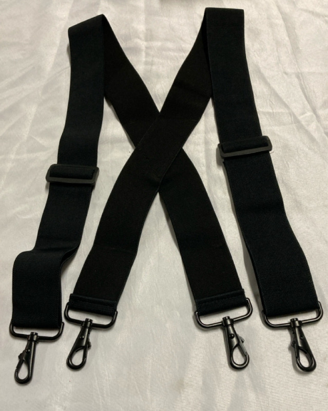 New Black Suspenders 38.5” L x 2” w