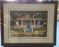 * Signed *Vintage Carole Black: "Credit Valley Home" Wooden Framed Print ( 303 of 395 ) | Frame Size ( 26" x 20.5" )