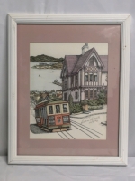 1990 Vintage Water Colour /Pen & Ink Print Signed Debbie Patrick