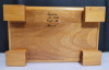 Hand Carved Basswood Keepsake / Jewelry Box . Measures 8.5"×4.5"×3.5" - 4