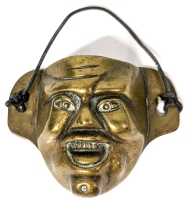 Small Vintage Brass Face Matchsafe | 2.75" x 2.15"