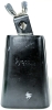 Tycoon Percussion Mounted Cowbell with Black Powder-Coated Finish | 5" Tall to top off Bell, 7.25" Tall incl Mount & Screw - 3