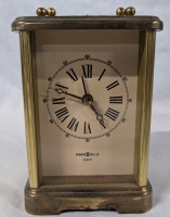 Vintage | Howard Miller Quartz Carriage Clock. As Is - Does not Activate when Powered. 5.5" Tall