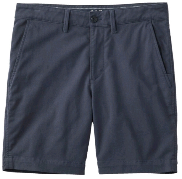 New | Mens Size: 38 Waist | Colour: Carbon Navy | L.L Bean Comfort Stretch Chino Shorts, 8" | * Retails For $115 * Model # CA521701