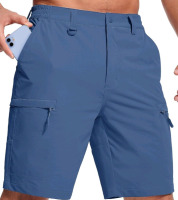 New | Mens Size: 32 Waist US | Colour: Blue Grey |MAGCOMSEN Hiking Shorts With 5 Pockets, Water-Resistant Ripstop, Quick Dry Outdoor Cargo Fishing Tactical Shorts | * Retails For $43.98 *