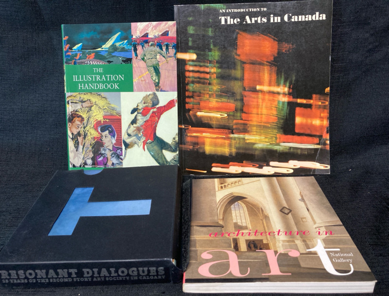 4 Assorted Art Books Largest 8&rdquo; w x 9&rdquo; tall