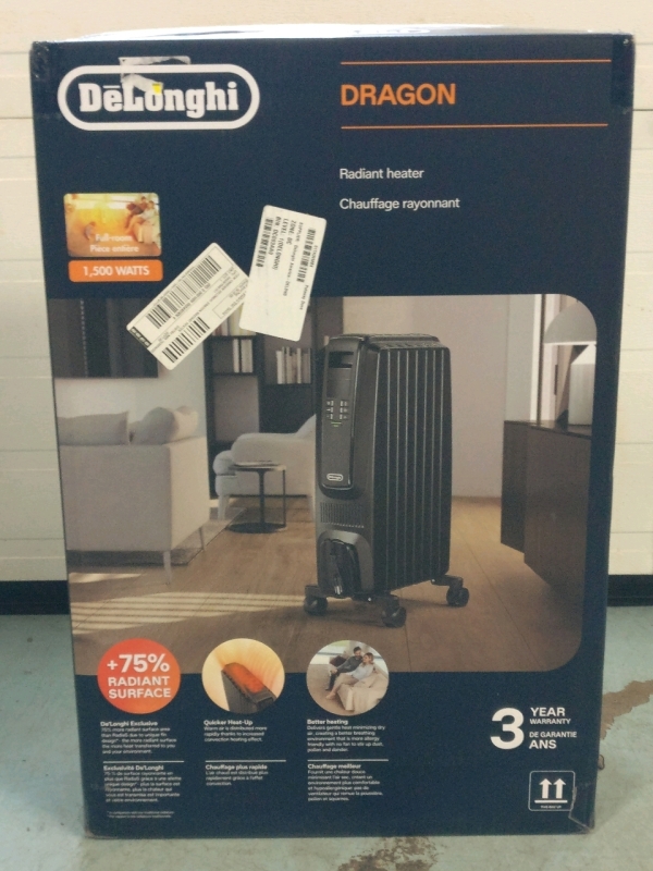 Delonghi Dragon 1500W Radiant Heater