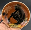 Signed Vintage Martin Boyd Australia Wah Porcelain Dish with Crouching Aboriginal Woman | 4.25" Diameter - 2