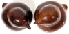 Pair of Reggie Medford Mahogany Creations Barbados Buttery-Smooth Mahogany Wren Birds | 2.5" Tall - 2