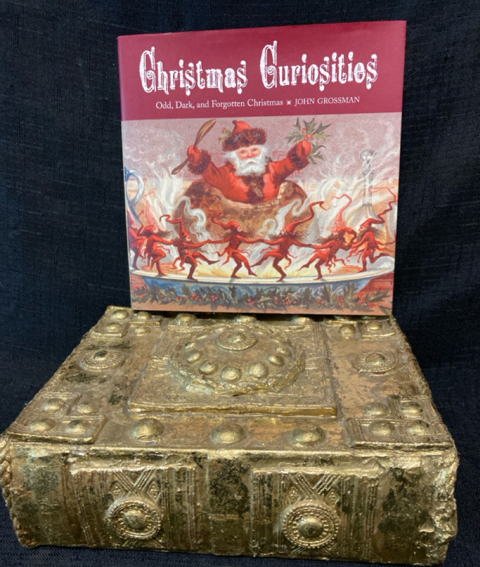 Christmas Curiosities Book + Book Trinket Box 6.5” w x 8” ht