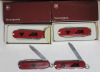 Victorinox Swiss ×4 - 2 new in box , Wenger Swiss & Sheffield England Pocket Knives with Case . Six (6) Pocket Knives - 3